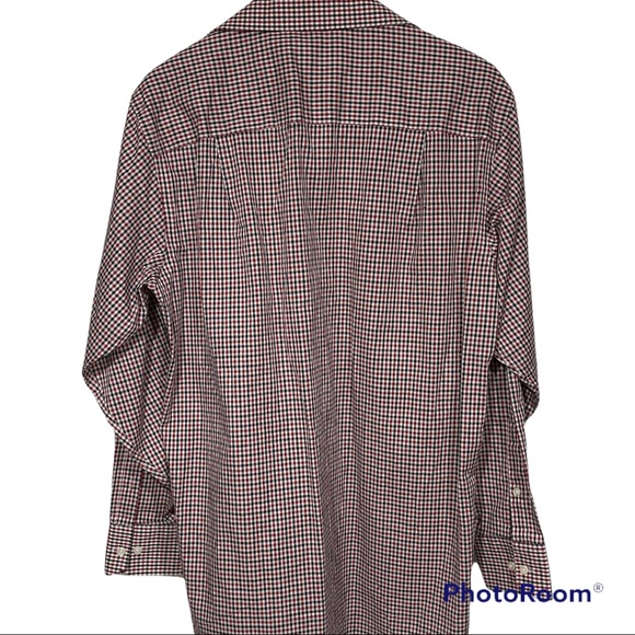 Men’s Checkered Button Down Dress Shirt Donald J. Trump Signature Collection 15 - Picture 3 of 6